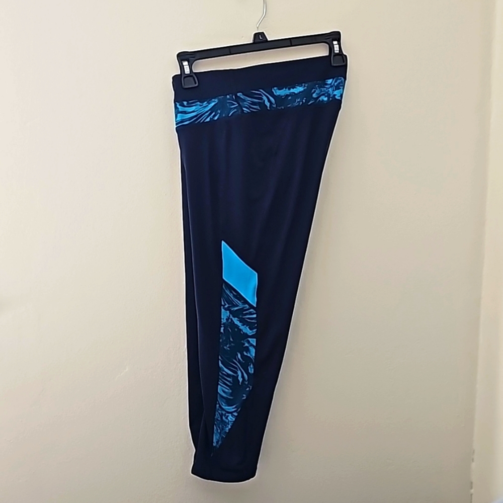 FREE2B By Free Country Navy Teal Leggings Sz L Used Excellent Condition